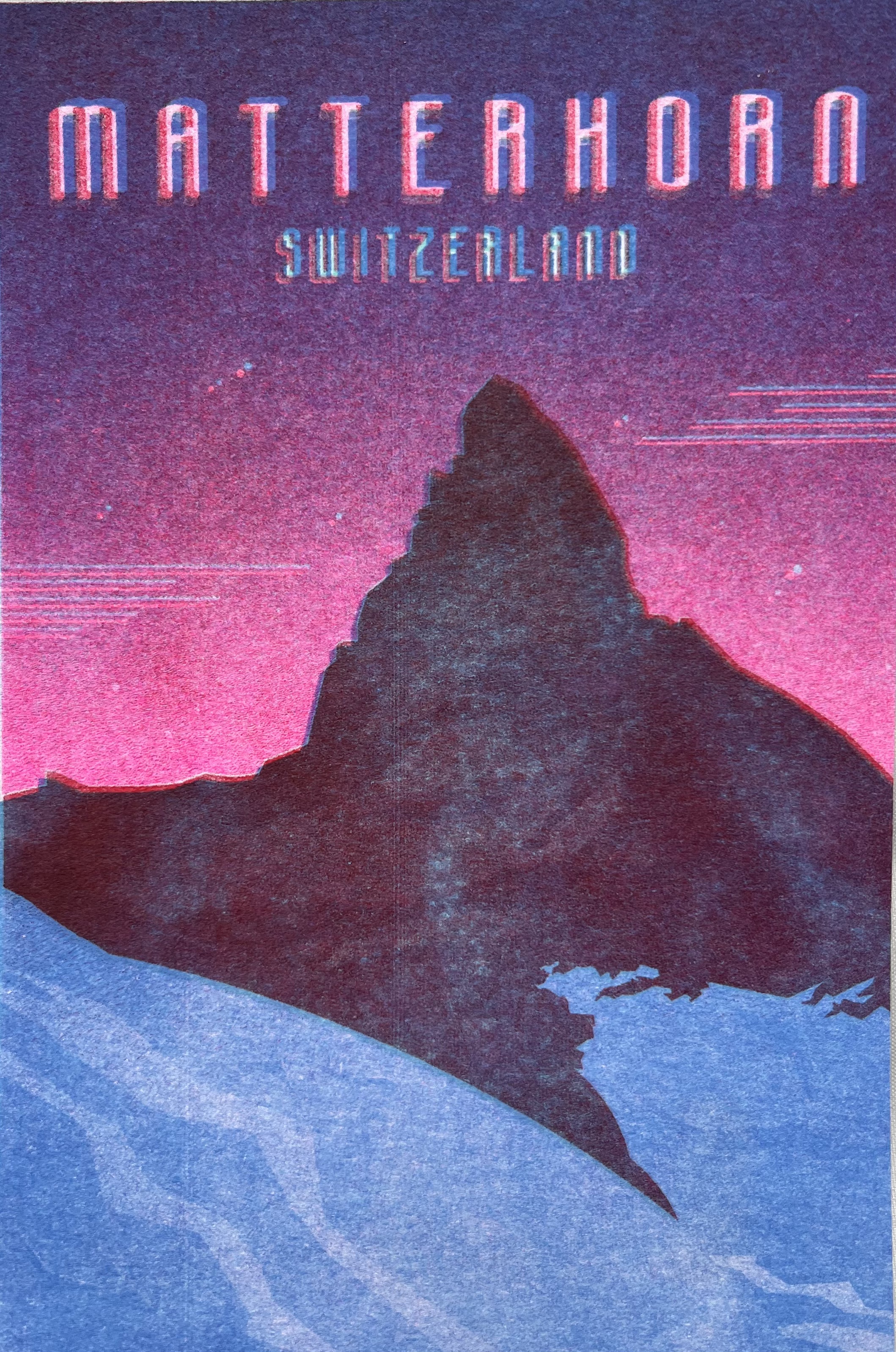 risograph postcards
