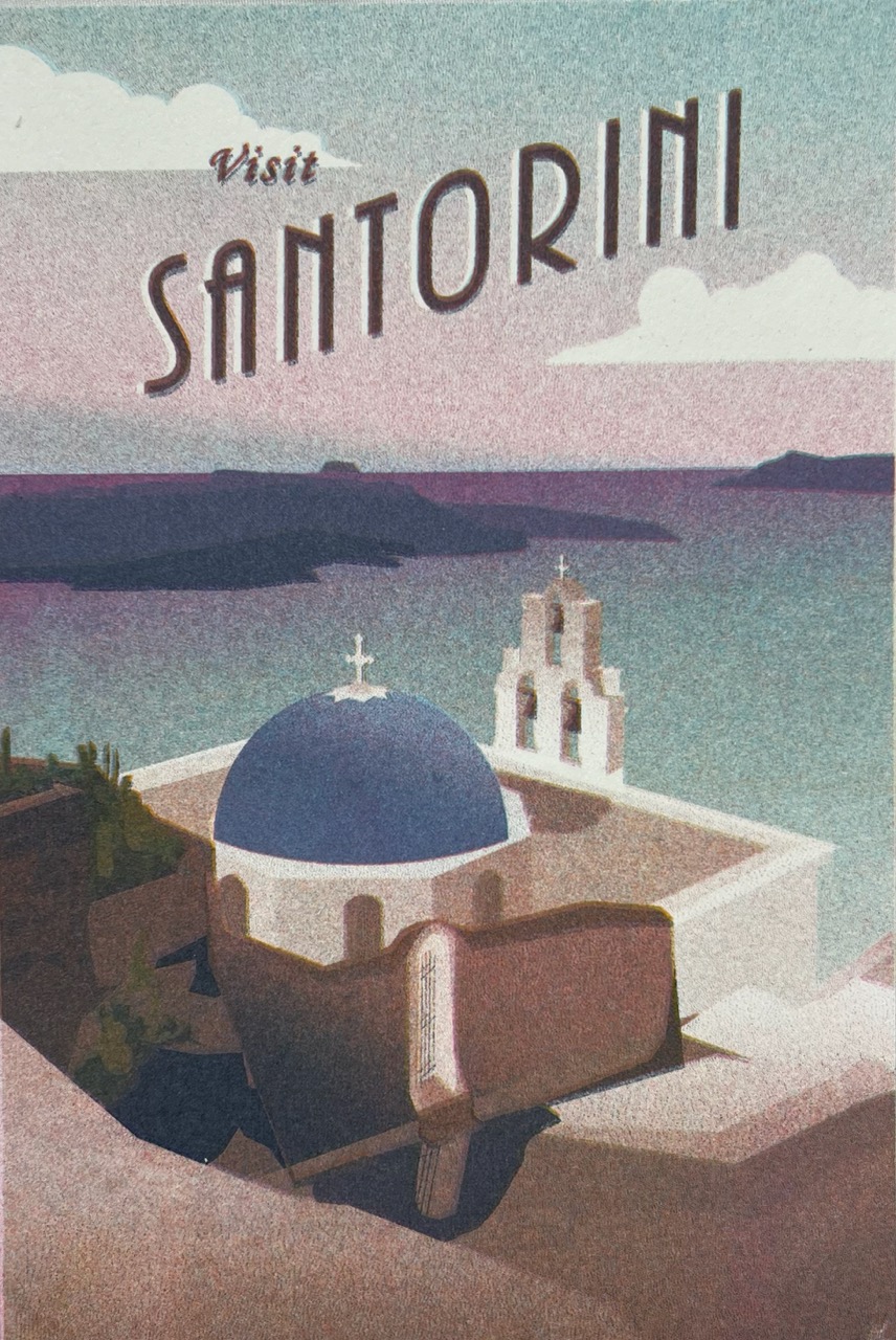risograph postcards